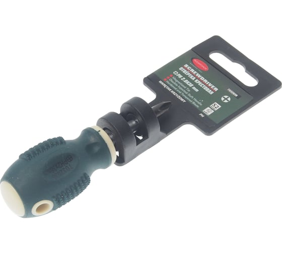 Крестовая магнитная отвертка Rockforce Profi в пластиковом держателе RF-7032038(27187)