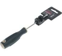 Шлицевая магнитная отвертка Rockforce Profi S2 SL4.0х100мм, на пластиковом держателе RF-70340100(28262)