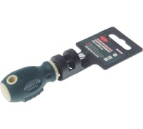 Шлицевая магнитная отвертка Rockforce Profi S2 5.5х40мм, на пластиковом держателе RF-7035540(26225)