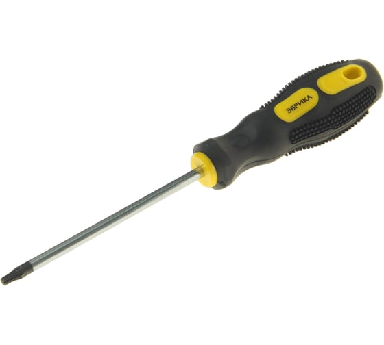 Отвертка ЭВРИКА TORX T20х100мм 5мм магнитная с противоскользящей ручкой ER-7DT-03 1