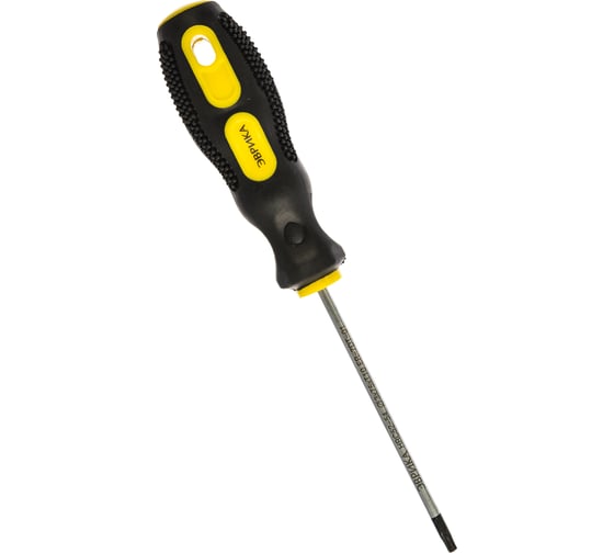 Отвертка ЭВРИКА TORX T10х75мм 3мм магнитная с противоскользящей ручкой ER-7DT-01