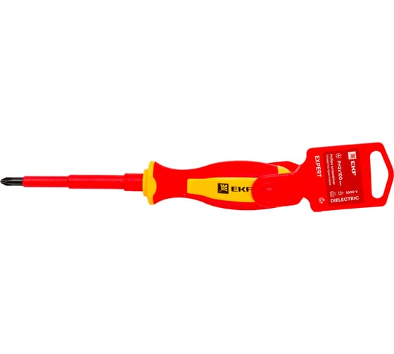 Отвертка EKF Expert PH2x100 мм 1000 В ph-2-100-exp-in