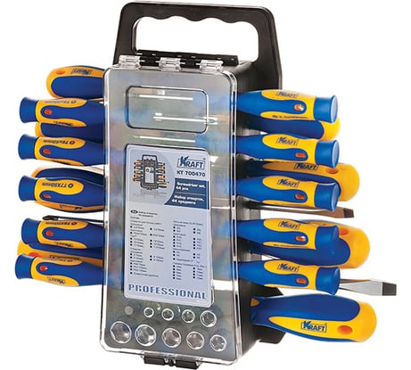 Набор отверток 44 предмета KRAFT KT 700470