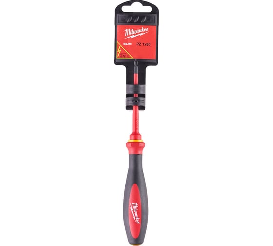 Изолированная тонкая отвертка Milwaukee VDE PZ1 x80 4932471450 1