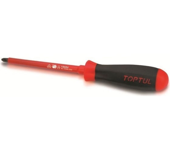 Диэлектрическая отвертка TOPTUL PH0х75 мм FBEB0008