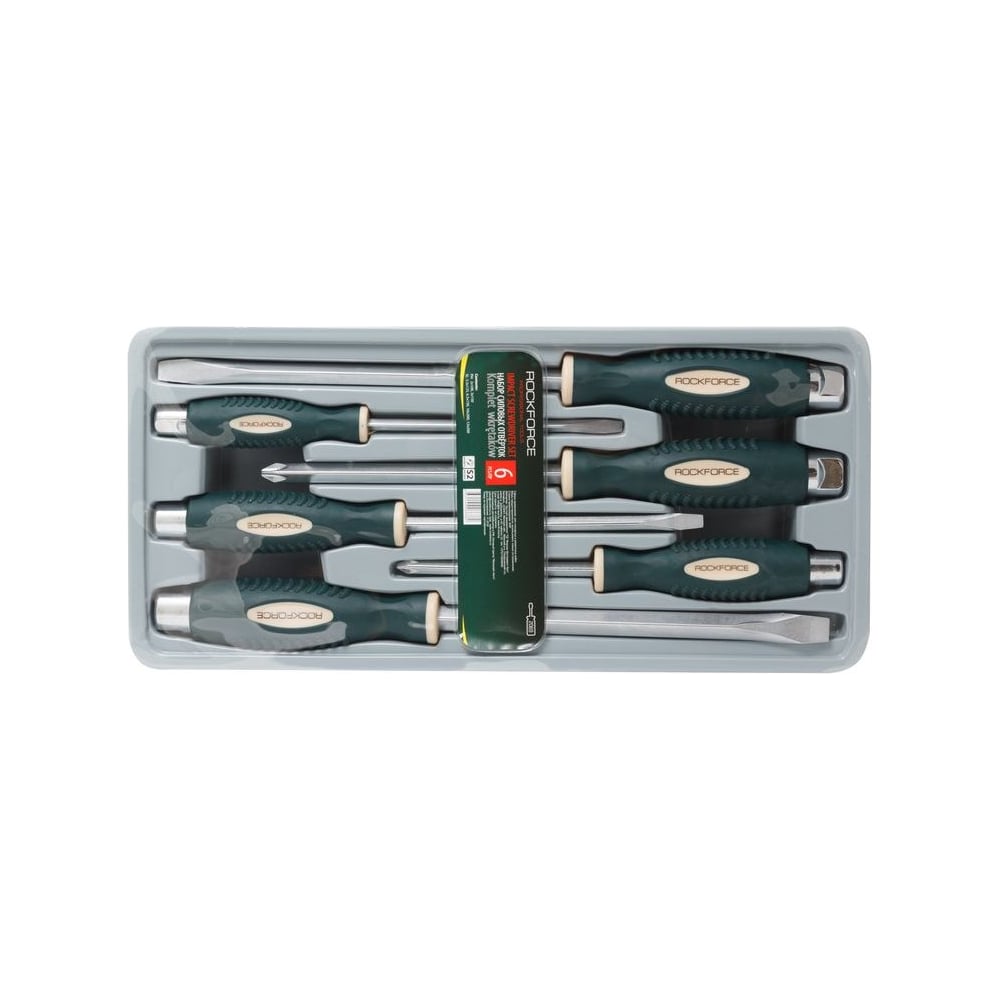 Набор отвёрток Rockforce силовые, 6 предметов RF-2069(3711) - выгодная ...