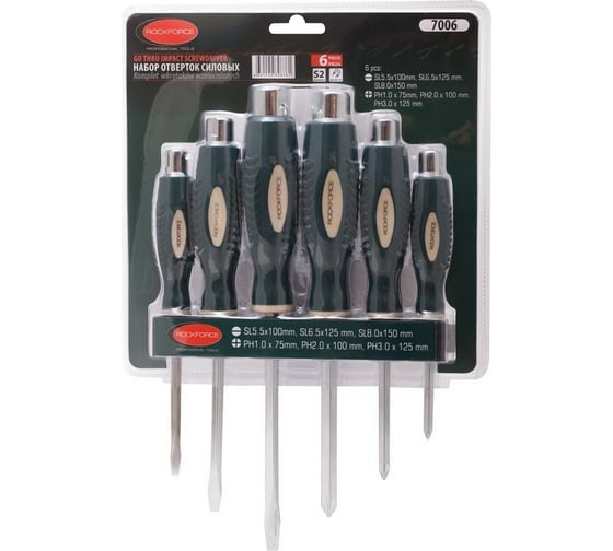 Набор силовых отверток Rockforce 6 предметов RF-7006(26538)