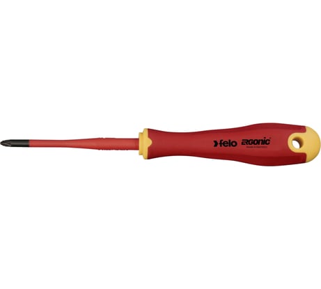Диэлектрическая крестовая отвертка Felo Ergonic +/- E-SLIM Z 1X80 41719290