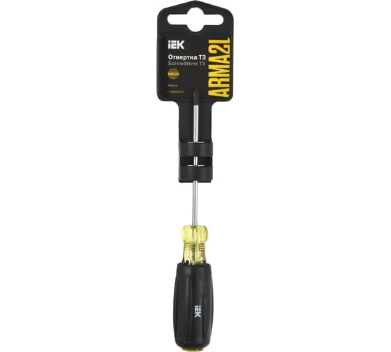 Отвертка IEK Arma2l 5 ph0x75 т3 A2L5-SC10-T3-PH-00-075