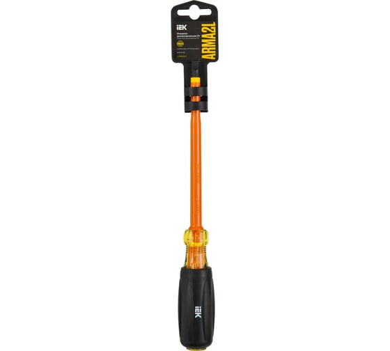 Отвертка IEK Arma2l 5 диэлектрическая sl6,5x150 т3 A2L5-SC30-T3-SL-65-150