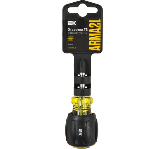 Отвертка IEK Arma2l 5 ph2x38 т3 A2L5-SC10-T3-PH-20-038