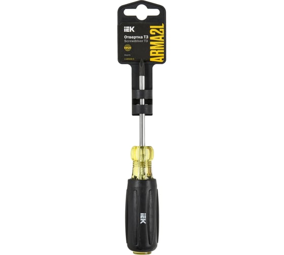 Отвертка IEK Arma2l 5 ph1x75 т3 A2L5-SC10-T3-PH-10-075