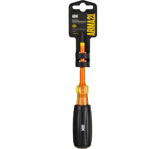 Отвертка IEK Arma2l 5 диэлектрическая ph1x80 т3 A2L5-SC30-T3-PH-10-080