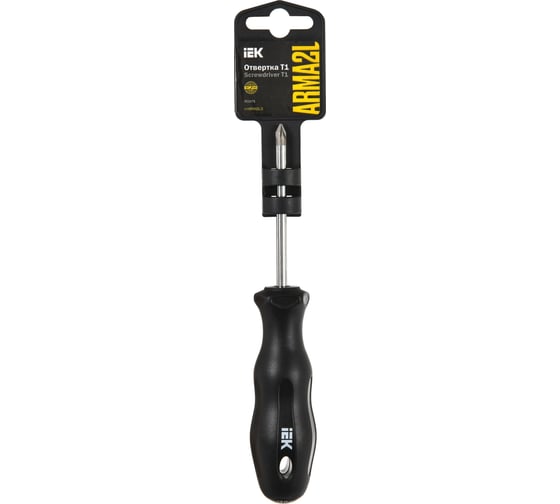 Отвертка IEK Arma2l 5 pz1x75 т1 A2L5-SC10-T1-PZ-10-075