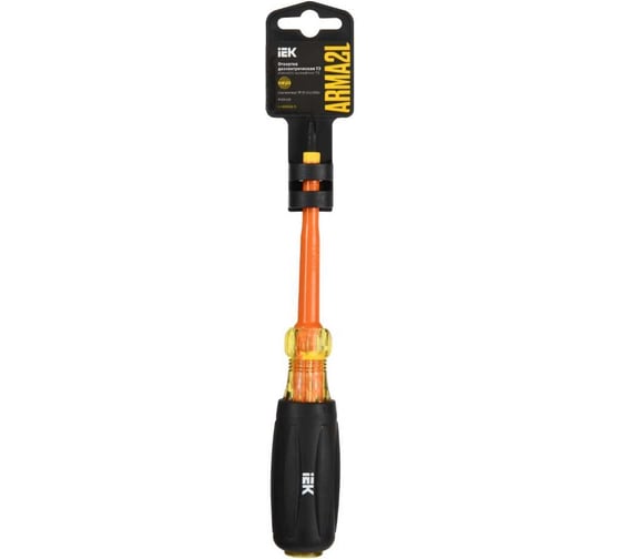 Отвертка IEK Arma2l 5 диэлектрическая ph2x100 т3 A2L5-SC30-T3-PH-20-100