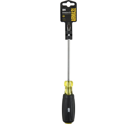 Отвертка IEK Arma2l 5 sl6,5x150 т3 A2L5-SC10-T3-SL-65-150