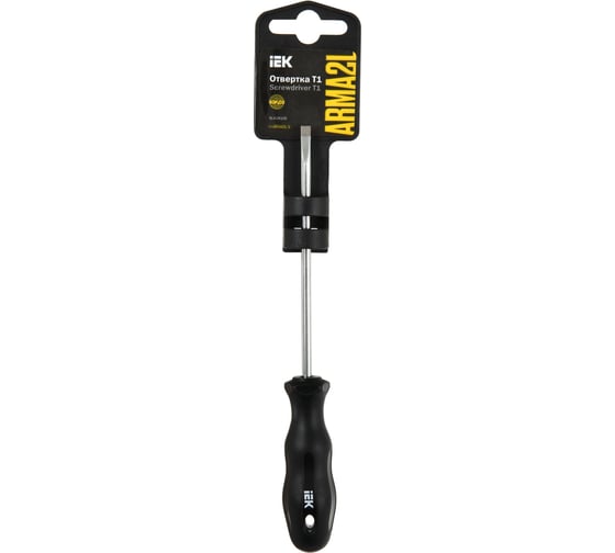 Отвертка IEK Arma2l 5 sl4,0x100 т1 A2L5-SC10-T1-SL-40-100