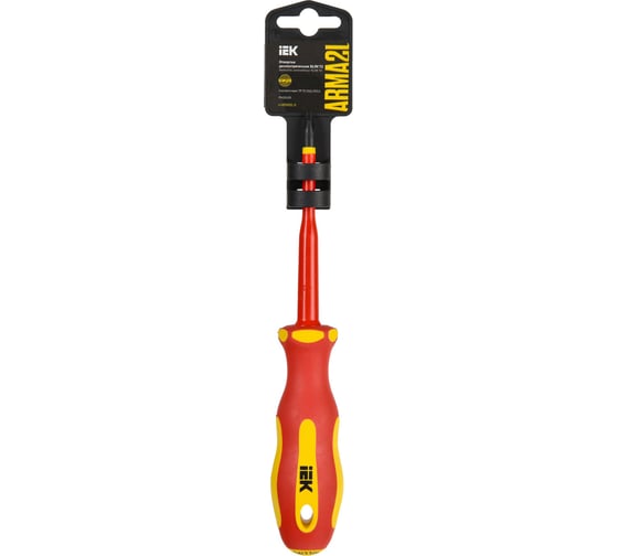Отвертка IEK Arma2l 5 диэлектрическая slim ph2x100 т2 A2L5-SC31-T2-PH-20-100