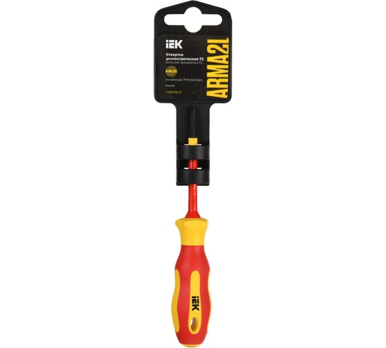 Отвертка IEK Arma2l 5 диэлектрическая ph0x60 т2 A2L5-SC30-T2-PH-00-060