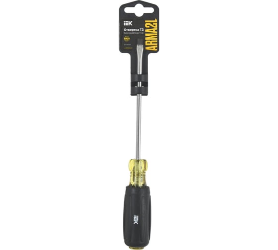 Отвертка IEK Arma2l 5 sl5,5x125 т3 A2L5-SC10-T3-SL-55-125