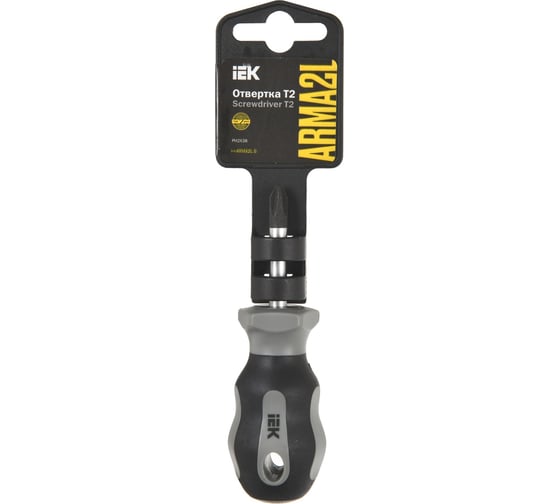 Отвертка IEK Arma2l 5 ph2x38 т2 A2L5-SC10-T2-PH-20-038