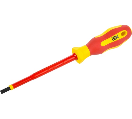 Отвертка IEK Arma2l 5 диэлектрическая sl5,5x125 т2 A2L5-SC30-T2-SL-55-125