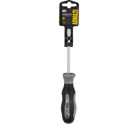Отвертка IEK Arma2l 5 sl6,5x100 т2 A2L5-SC10-T2-SL-65-100