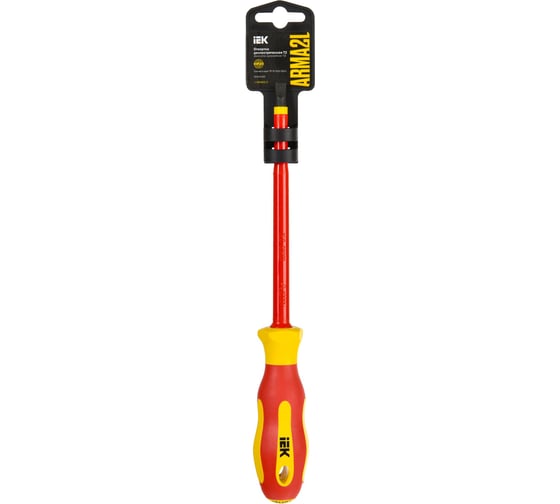 Отвертка IEK Arma2l 5 диэлектрическая slim sl6,5x150 т2 A2L5-SC31-T2-SL-65-150