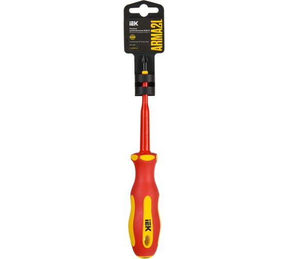 Отвертка IEK Arma2l 5 диэлектрическая slim pz2x100 т2 A2L5-SC31-T2-PZ-20-100