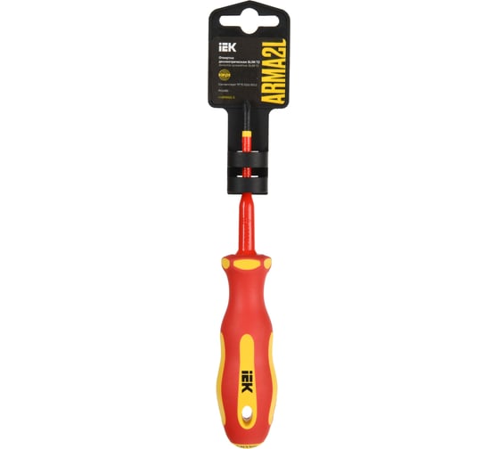 Отвертка IEK Arma2l 5 диэлектрическая slim ph1x80 т2 A2L5-SC31-T2-PH-10-080