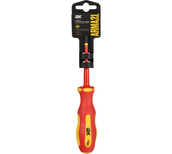 Отвертка IEK Arma2l 5 диэлектрическая slim pz1x80 т2 A2L5-SC31-T2-PZ-10-080