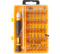 Набор прецизионных вставок (бит) TOLSEN 1/4", PH, PZ, Hex, Torx, Slotted, 32 предмета 20047 29224850