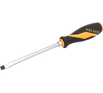 Шлицевая отвертка TOLSEN "GRIPro" Slotted 8.0 мм, 150 мм, силовая 20117