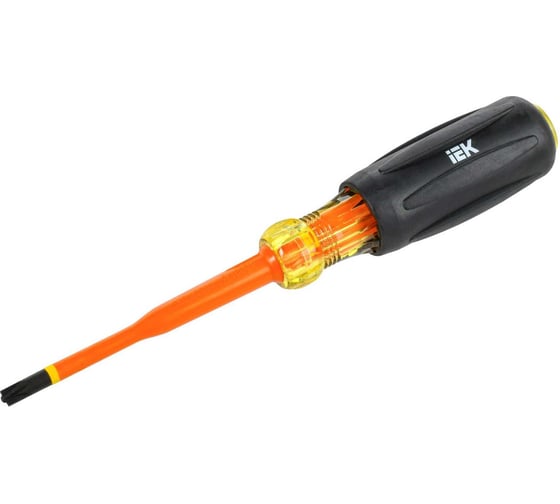 Отвертка IEK Arma2l 5 диэлектрическая slim pz/sl2x100 т3 A2L5-SC31-T3-ZS-20-100 1