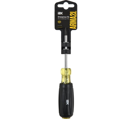 Отвертка IEK Arma2l 5 ph/sl1x75 т3 A2L5-SC10-T3-HS-10-075