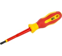 Отвертка IEK Arma2l 5 диэлектрическая pz/sl2x100 т2 A2L5-SC30-T2-ZS-20-100