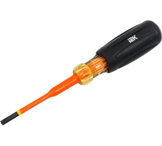 Отвертка IEK Arma2l 5 диэлектрическая slim pz/sl1x80 т3 A2L5-SC31-T3-ZS-10-080