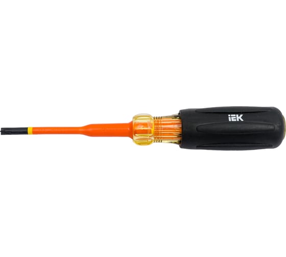 Отвертка IEK Arma2l 5 диэлектрическая slim pz/sl1x80 т3 A2L5-SC31-T3-ZS-10-080