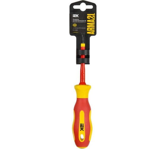 Отвертка IEK Arma2l 5 диэлектрическая ph/sl1x80 т2 A2L5-SC30-T2-HS-10-080