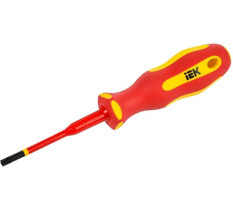 Отвертка IEK Arma2l 5 диэлектрическая slim pz/sl1x80 т2 A2L5-SC31-T2-ZS-10-080