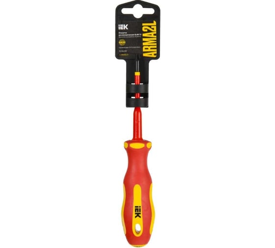 Отвертка IEK Arma2l 5 диэлектрическая slim pz/sl1x80 т2 A2L5-SC31-T2-ZS-10-080