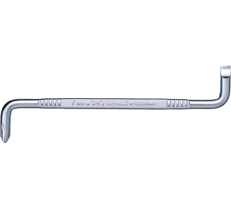 Отвертка Felo SL6,0-PH2 135 мм, двусторонняя, изогнутая, Z-образная 34326000