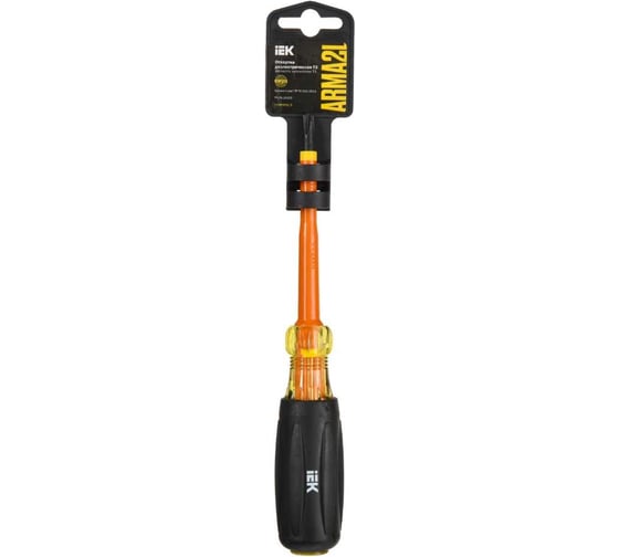 Отвертка IEK Arma2l 5 диэлектрическая ph/sl2x100 т3 A2L5-SC30-T3-HS-20-100