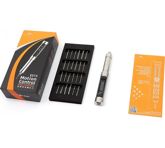 Отвертка Miniware ES15 Steel электрическая с насадками 14532