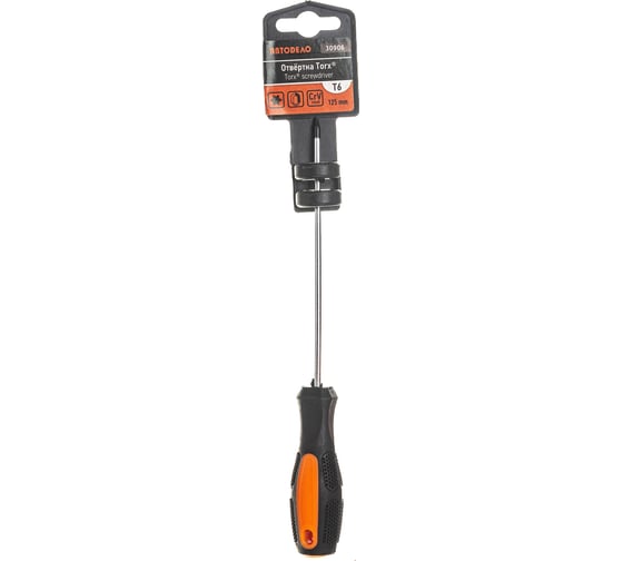 Отвертка АвтоDело TORX T6x125 мм на держателе 30906 11688