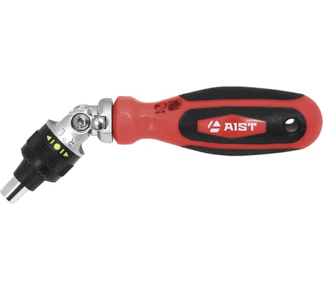 Трещоточная, шарнирная отвертка для бит 1/4" AIST 8722 00-00007641