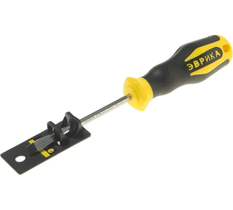 Отвертка шлицевая Эврика SL6.5х100мм O6мм магнитная ER-1DA-10H 429386