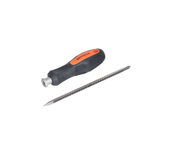 Комбинированная отвертка АвтоDело PH2-SL6 L=180mm, регулируемая длина стержня 39458 14904 1