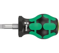 Шлицевая отвертка WERA 335 stubby короткая SL .2x6.5x25 мм WE-008843