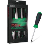 Набор отверток TOPTUL TORX T10, T15, T20, T25, T30, T40, 6 шт. GAAE0610